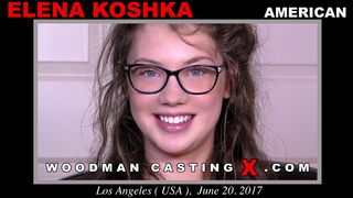 【WoodmanCastingX】9895｜Elena Koshka (24yo American) Full Casting Hard - Sex Testing