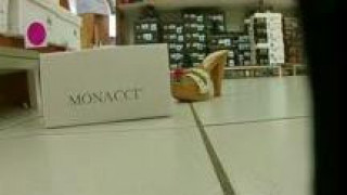 pantyless at shoe store pantyless at shoe store