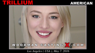 【WoodmanCastingX】8801｜Trillium (21yo American) Full Casting Hard - Sex Testing - First Anal
