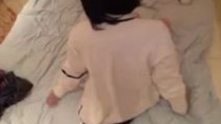 【広瀬うみ中出し】黒髪なJK素人女子高生美人娘女子校生の、広瀬うみの中出しハメ撮り個人撮影プレイエロ動画！！