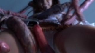 触手覚醒謎の触手生物美しいカラダがグロテスクな無数の孕ませ触手に侵され、ドロドロの触手体液が膣奥にもドクドク流れ込み異様なエロスを醸し出す樹花凜七咲楓花